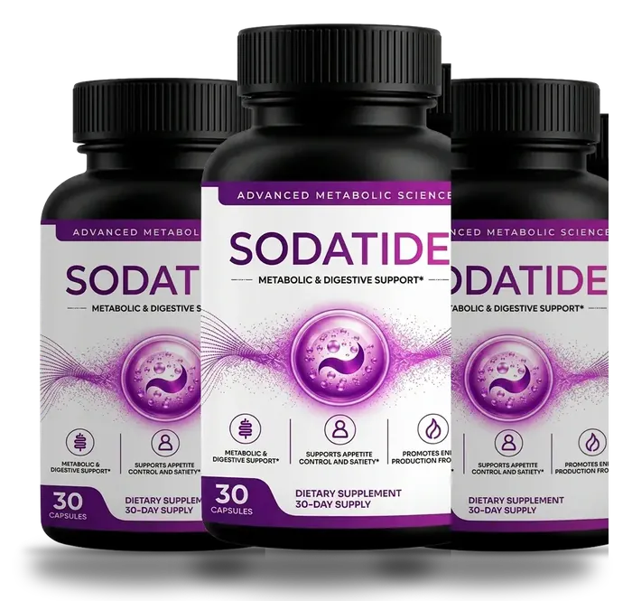 Three bottles of Sodatide
